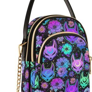 Quilted Crossbody Bags for Women Trendy, Women's Crossbody Handbags Goth Skull T